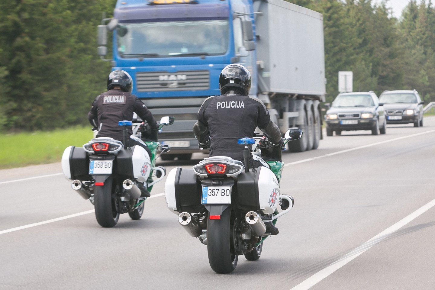 Motociklų sezonas greitai prasidės ir pareigūnams.<br>T.Bauro nuotr.