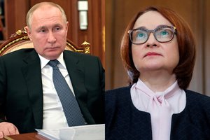 V. Putinas neleido atsistatydinti Rusijos centrinio banko vadovei – tai atrodytų kaip prezidento išdavystė