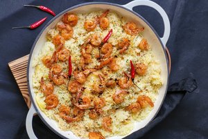 Lengvai paruošiamos ir labai gardžios krevetės su ryžiais: rekomenduoju išbandyti 