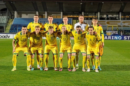Lietuvos futbolininkai išvykoje po įtemptos dvikovos palaužė San Marino rinktinę