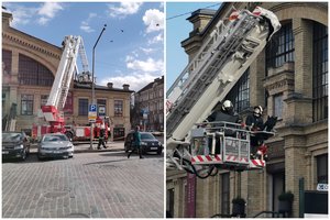 Gūsingas vėjas jau kelia rūpesčių – ugniagesiai darbuojasi visoje Lietuvoje