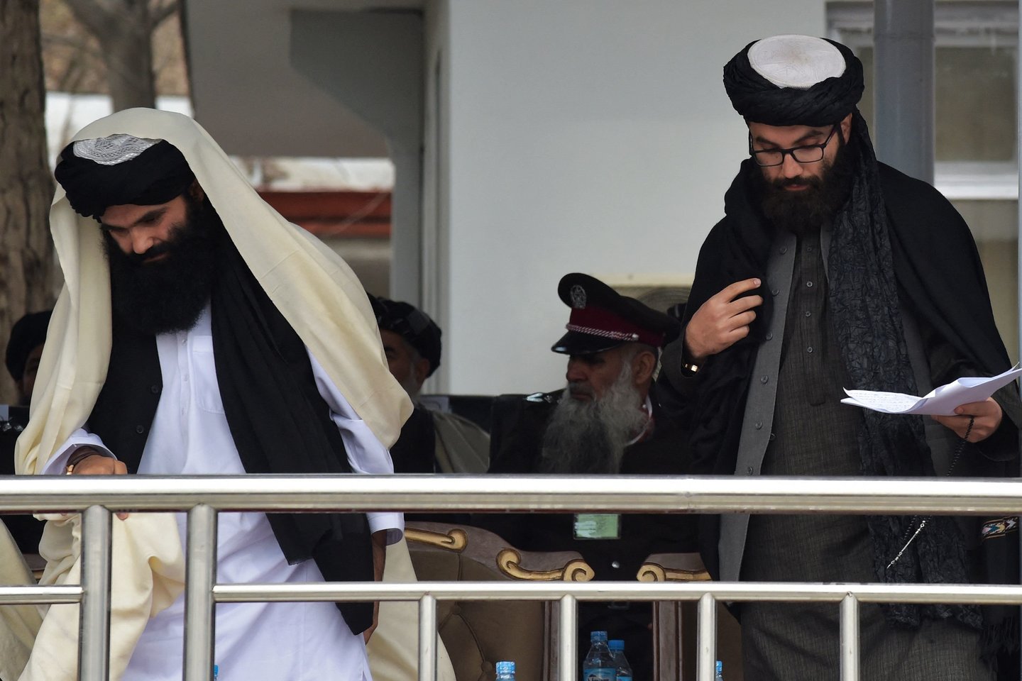 Talibano atstovai.<br>AFP/Scanpix nuotr.