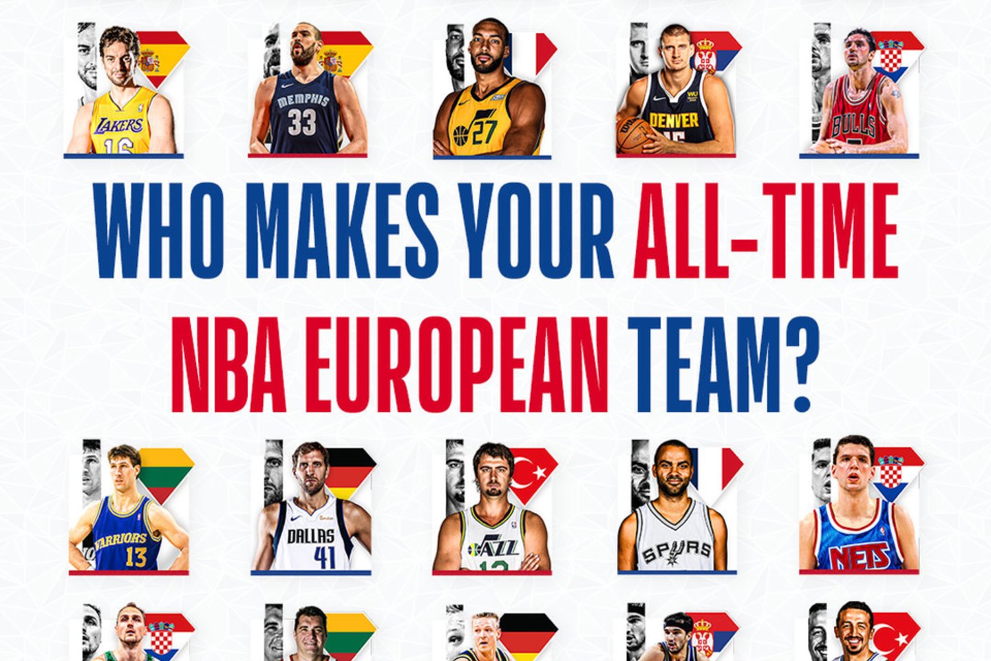 Renkami geriausiu NBA europiečiai, o tarp jų - du Lietuvos pretendentai.