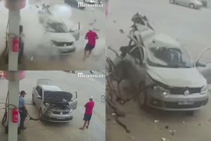 Bepilant degalus sprogo automobilis: kaip tai galėjo nutikti