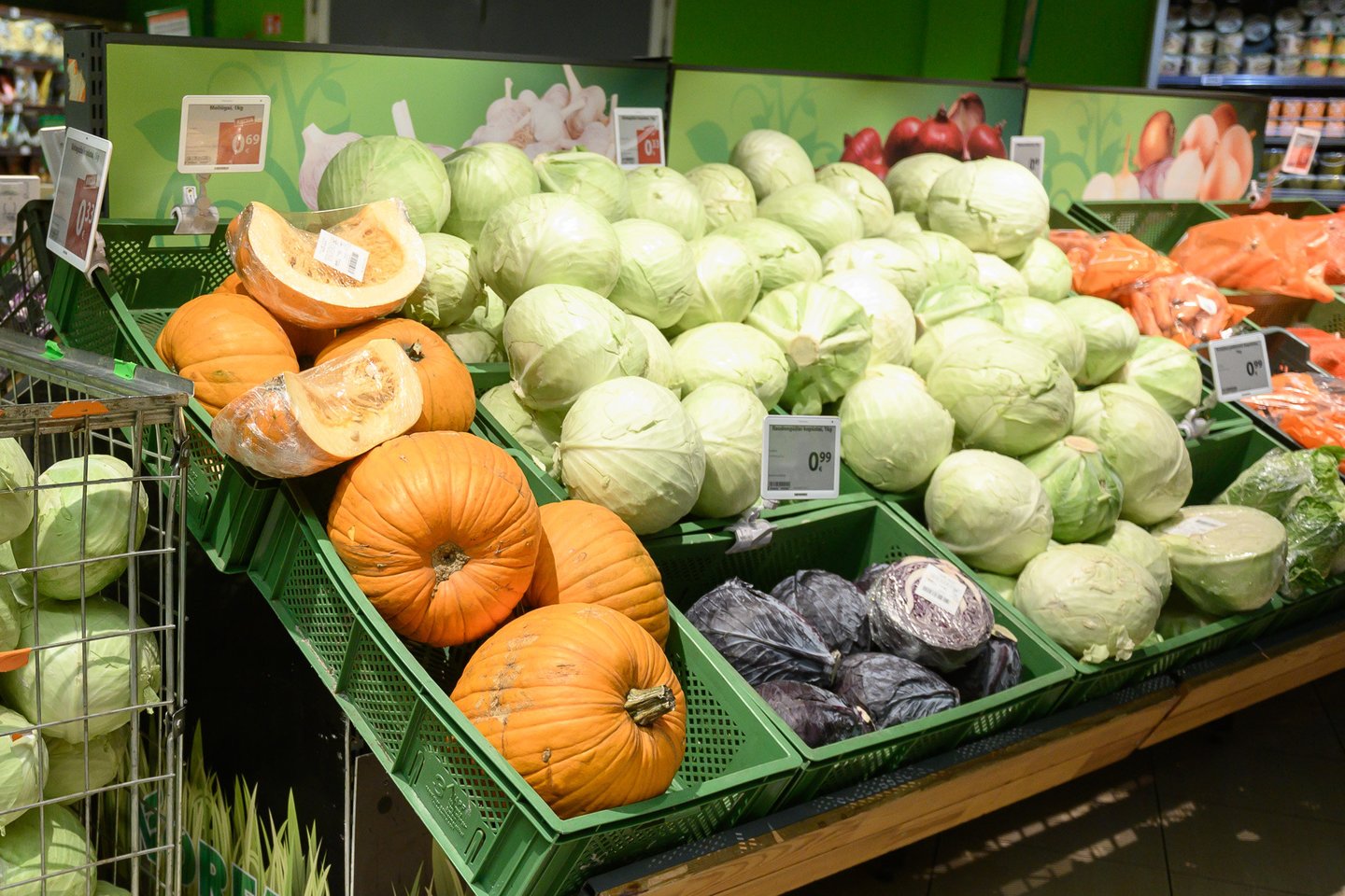 Daržovių kainos per metus padvigubėjo.<br>V.Skaraičio nuotr.