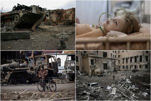 Karas Ukrainoje: įspėjimas, kad reikia laukti Rusijos smūgių „kitur“, rusai pagrobė sužeistą karį slėpusią žurnalistę