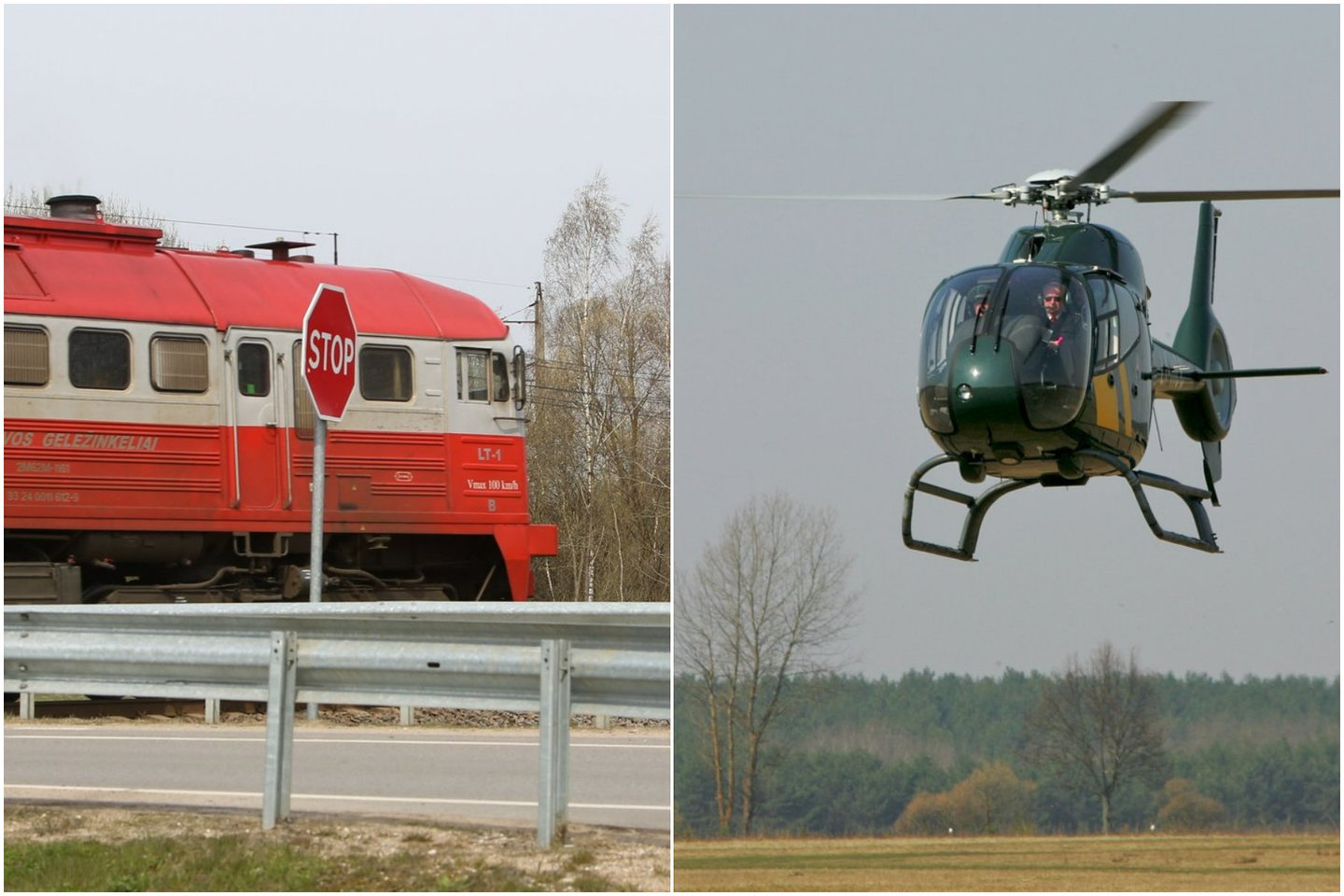  Stiprins Kaliningrado traukinių tranzito saugumą: visą ruožą dengtų kameros, traukinius lydės sraigtasparnis.<br> Lrytas.lt koliažas
