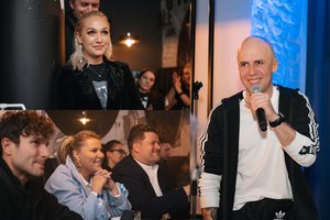 V. Bareikio albumo pristatyme – žinomi veidai ir mylimosios I. Stonkuvienės palaikymas