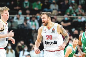 „Monaco“ ir Donatas Motiejūnas iriasi Eurolygos atkrintamųjų mačų link – nesustabdė ir „Olimpia“