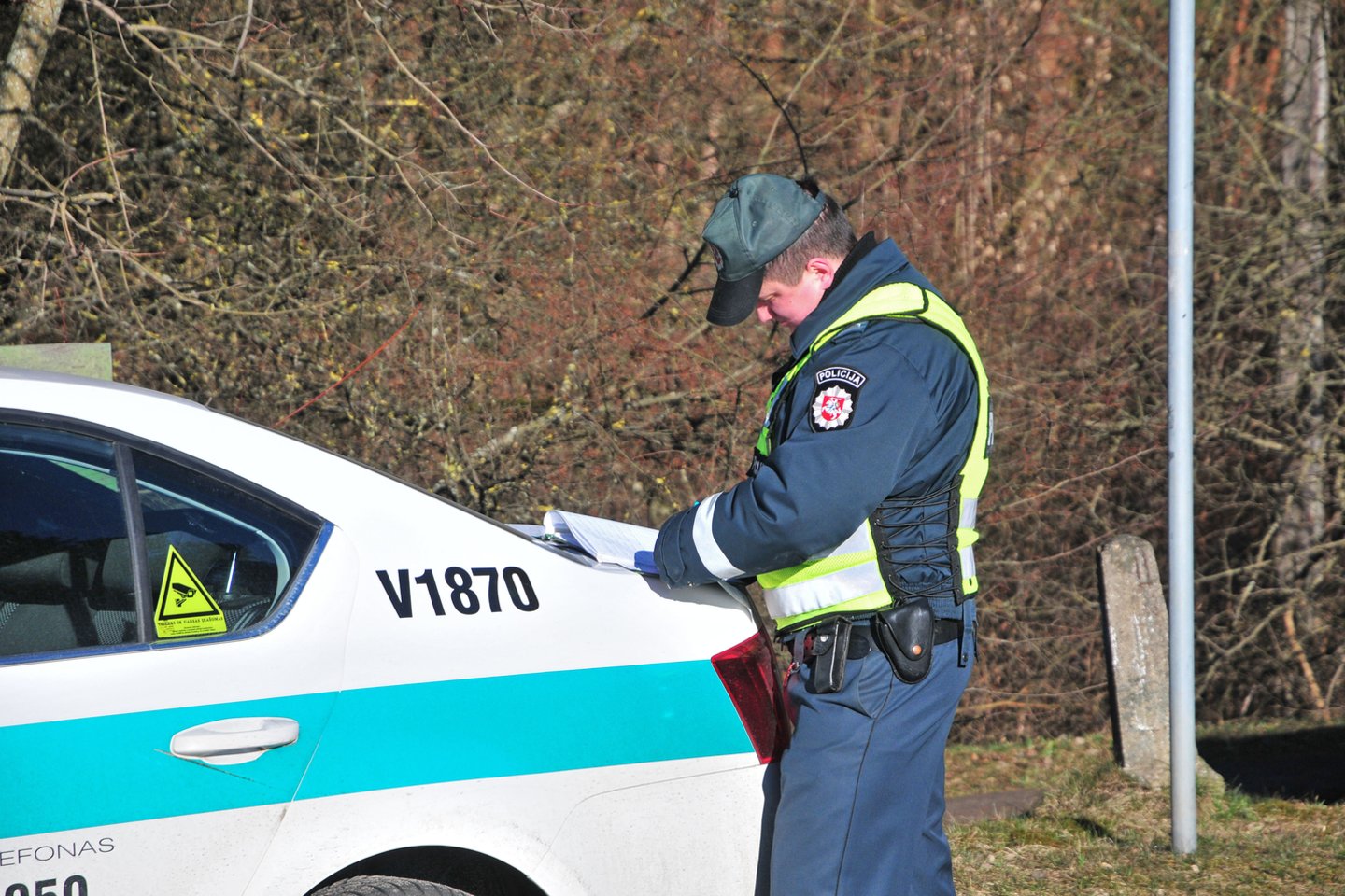 Informuojame, kad balandžio mėnesį policijos pareigūnai keliuose vykdys prevencines priemones.<br>A.Vaitkevičiaus nuotr.