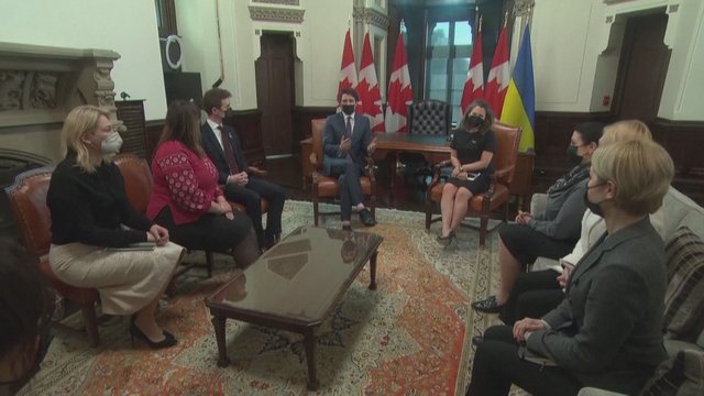 Ukrainos parlamento nariai susitiko su Kanados premjeru: prašė daugiau karinės ir finansinės paramos