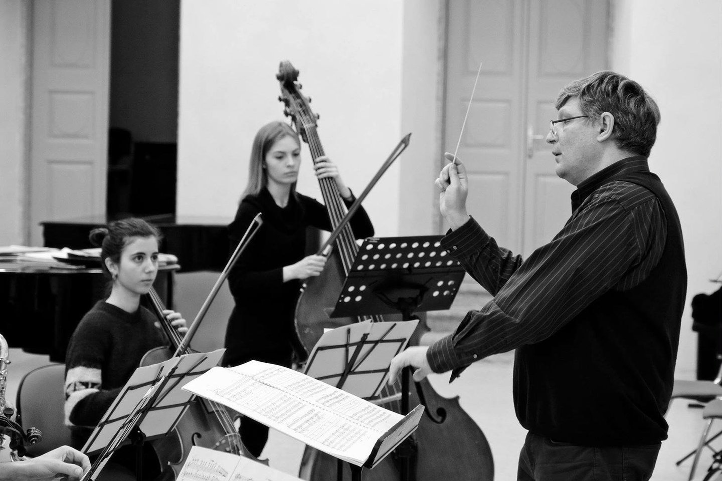 Italų dirigentas G.Guarino pirmą kartą vieši Lietuvoje.<br> Nuotr. iš asmeninio albumo