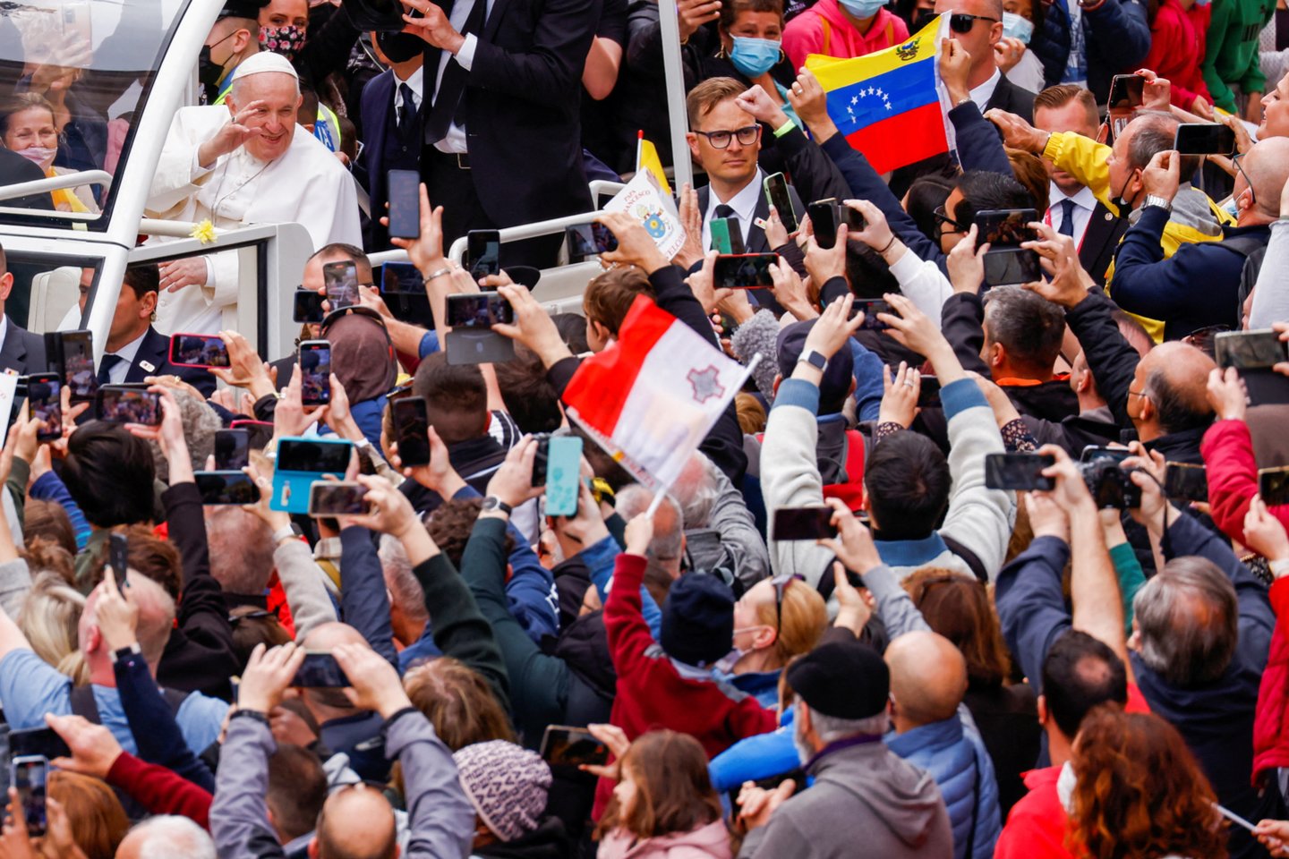 Popiežiaus vizitas Maltoje.<br>Reuters/Scanpix nuotr.