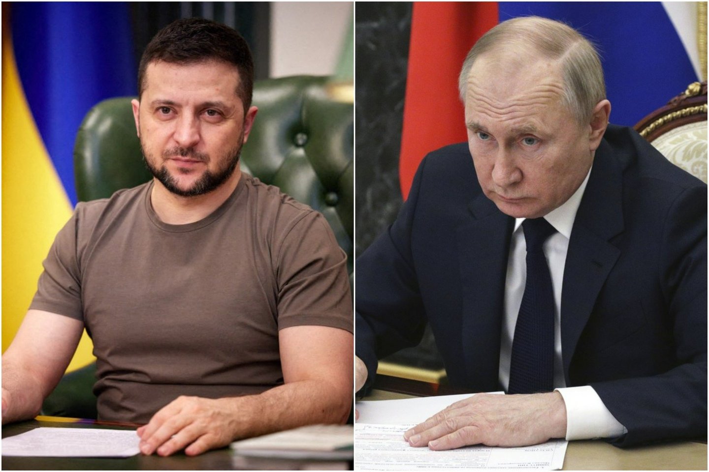 V.Zelenskis, V.Putinas.