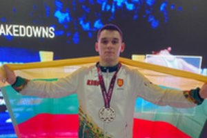 Dėl medalio Europos imtynių čempionate kovojęs K. Šleiva lemiamu momentu suklupo