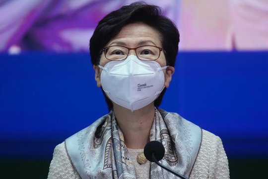 Honkongo lyderė Carrie Lam nesieks antros kadencijos