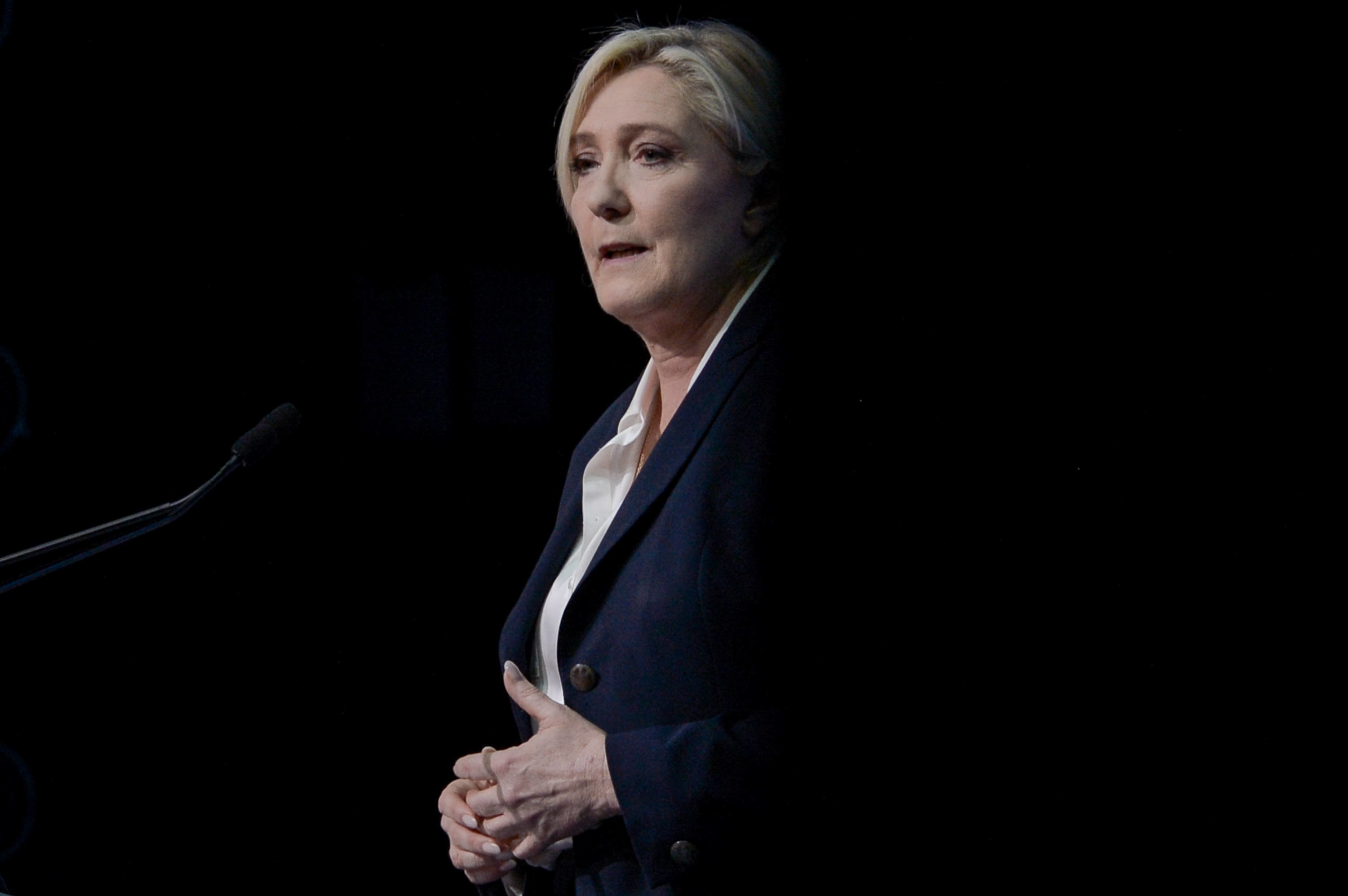 Marine Le Pen – Prancūzijos visuomenės ir politinė veikėja, kraštutinių dešiniųjų lyderė, euroskeptikė.SIPA Press/Scanpix nuotr.