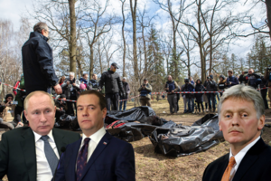 Pasauliui šiurpstant nuo gyvuliškų žudynių Rusija įjungė melo mašiną: ekspertas įspėjo dėl „vadovėlinio elgesio“