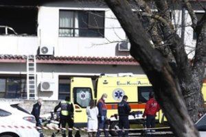 Graikijoje per gaisrą COVID-19 pacientų skyriuje žuvo žmogus, dar 3 sužeisti