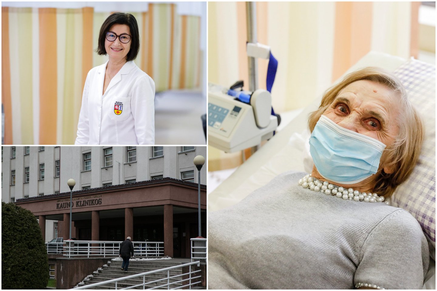 Kauno klinikų pacientė Zonė kentė intensyvų maudžiantį skausmą krūtinės ir juosmens srityje.<br>lrytas.lt koliažas