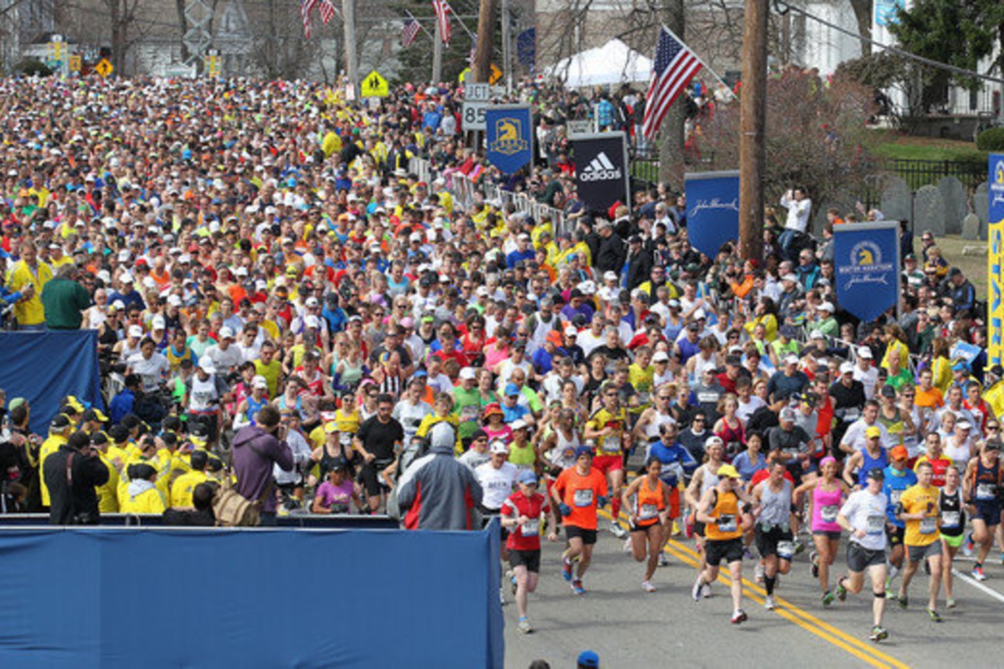 Bostono maratone bus draužiama startuoti Rusijos ir Baltarusijos bėgikams<br>Reuters/Scanpix nuotr.