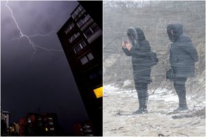 Sinoptikai perspėja apie staigius pokyčius: kai kur dangus maišysis su žeme – žada sniegą, perkūniją ir stiprų vėją