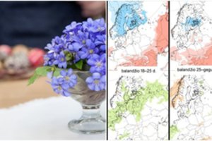 Sinoptikai praneša: po Velykų – šiltesni nei įprastai orai
