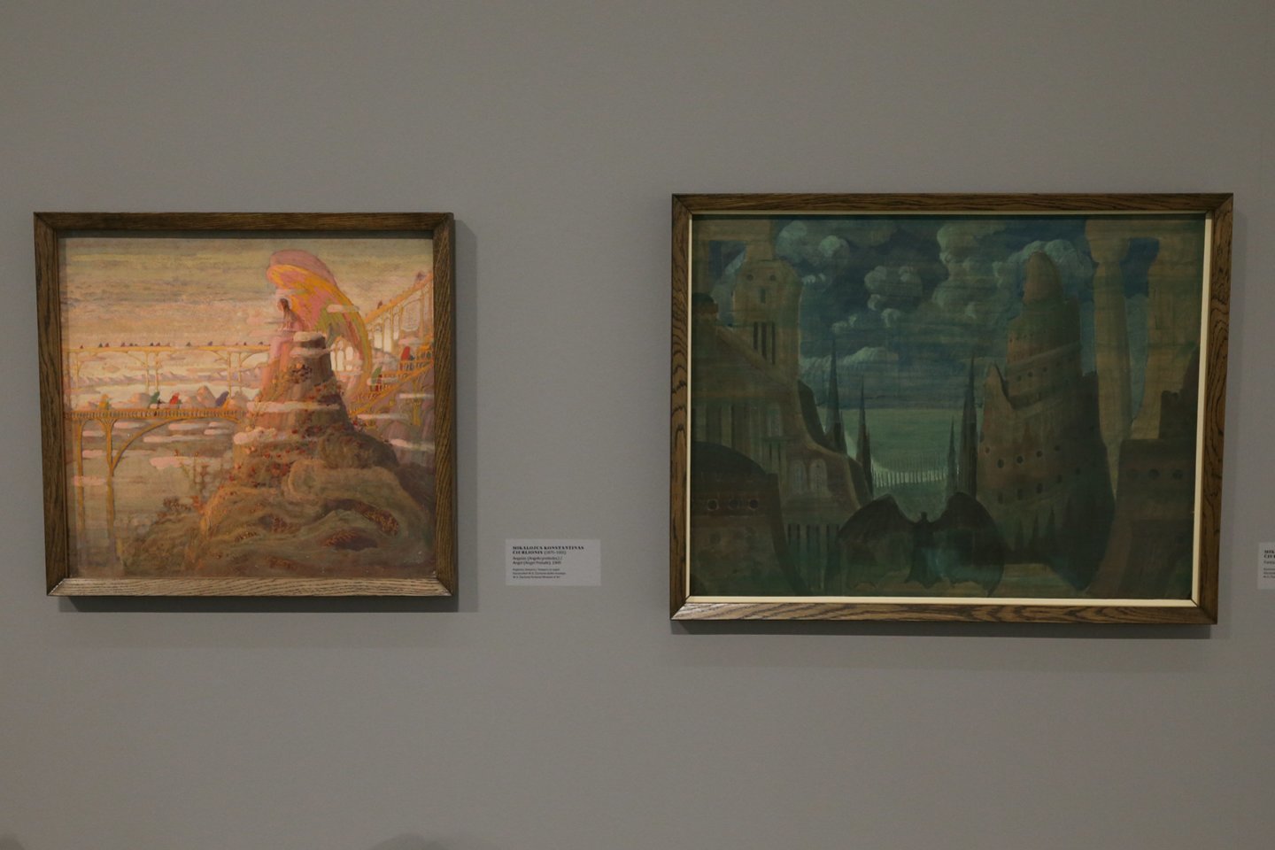 M. K. Čiurlionio darbai parodoje „Laukinės sielos. Baltijos šalių simbolizmo dailė. NDG.<br>R.Danisevičiaus nuotr.
