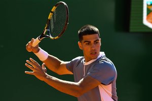 Žaibiškai tobulėjantis 18-metis C. Alcarazas jau šį sezoną tikisi laimėti „Grand Slam“ serijos turnyrą