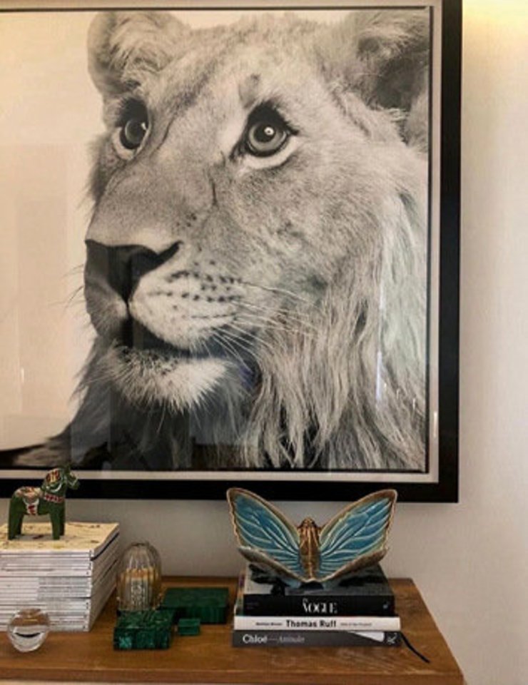 Claudia Schiffer kolekcionuoja meną su gyvūnais.<br> Scanpix ir instagramo nuotr.