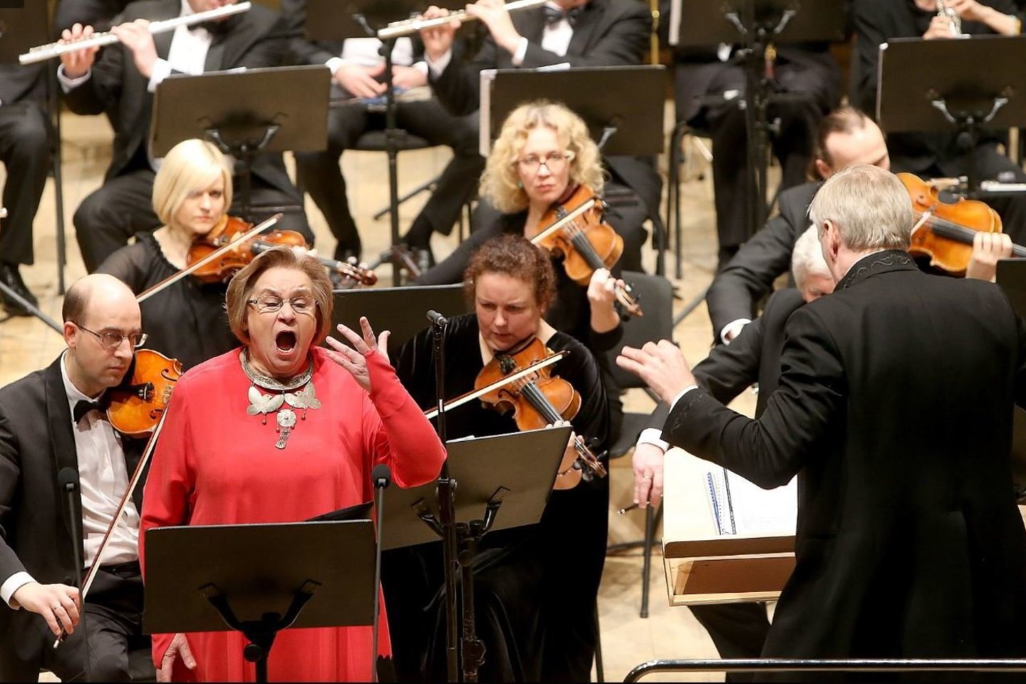 Irena Milkevičiūtė pasirodys kartu su Lietuvos valstybiniu simfoniniu  orkestru, diriguojamu meno vadovo ir vyr. dirigento Gintaro  Rinkevičiaus,<br>R.Danisevičiaus nuotr.