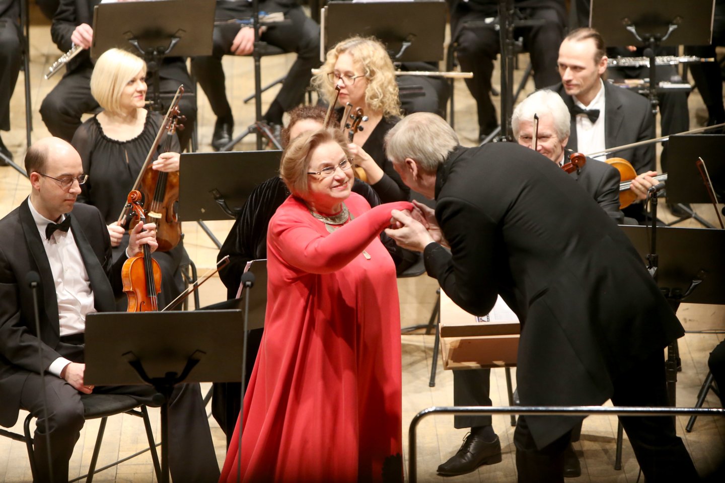 Irena Milkevičiūtė pasirodys kartu su Lietuvos valstybiniu simfoniniu  orkestru, diriguojamu meno vadovo ir vyr. dirigento Gintaro  Rinkevičiaus,<br>R.Danisevičiaus nuotr.