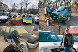 Ukrainos kovotojams ypatingai svarbią dovaną vežę lietuviai susidūrė ir su dideliu nerimu, ir ukrainiečių širdžių šiluma