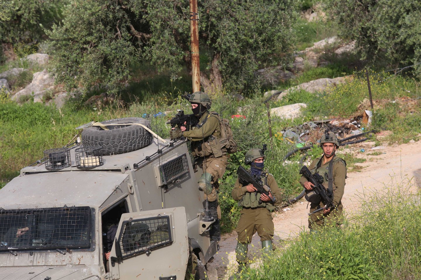 Izraelio kariai Vakarų Krante.<br>ZUMA Press/Scanpix asociatyvi nuotr.