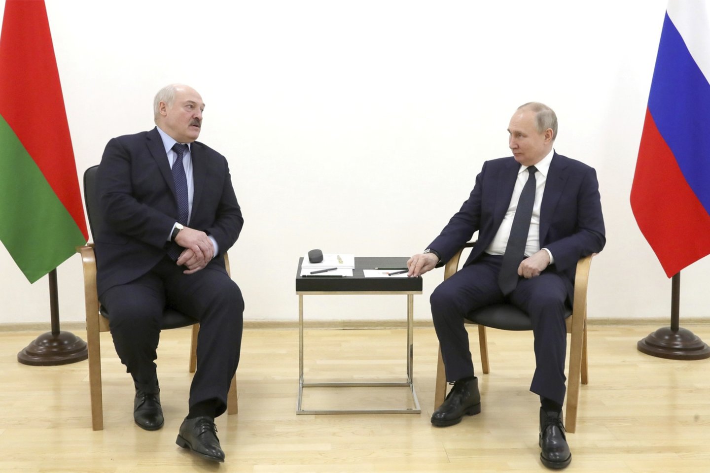 A. Lukašenka ir V. Putinas.<br>ZUMA Press/Scanpix nuotr.