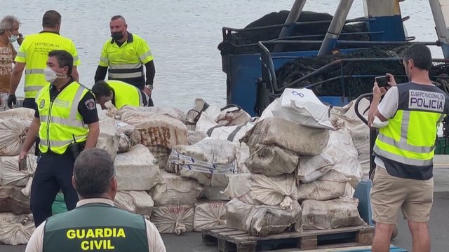 Stambus Ispanijos pareigūnų laimikis: sulaikė 50 mln. eurų vertės kokaino siuntą