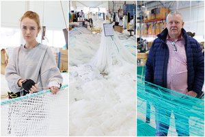 Žvejybos tinklus Tauragėje rišanti ukrainietė Marija mielai dirbtų ir tai, ką išmoko Kijeve  