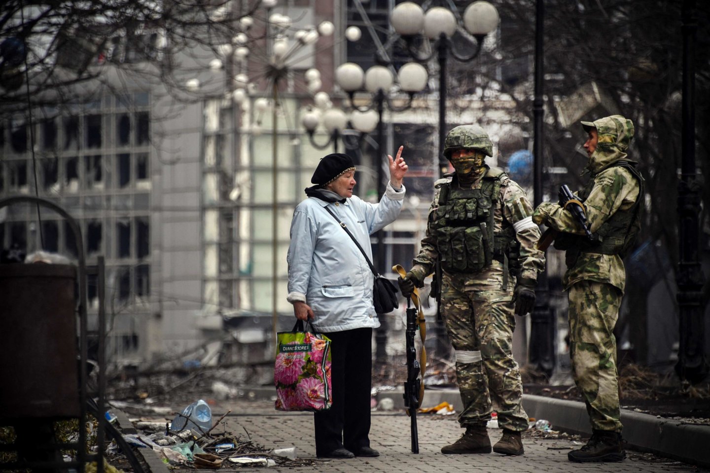 Karas Ukrainoje. Mariupolis.<br>AFP/Scanpix nuotr.