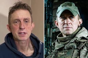 Rusija transliavo vaizdo įrašą, kuriame į nelaisvę paimti „britai“ reikalauja JK premjero derėtis dėl jų paleidimo