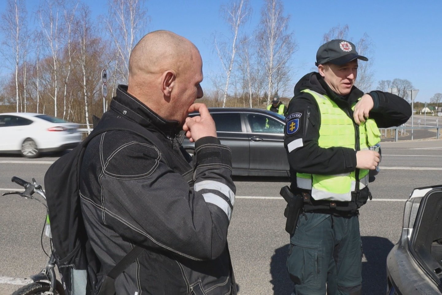 Vilniaus kelių policijos pareigūnai surengė reidą Ukmergės rajone.<br>Stop kadras