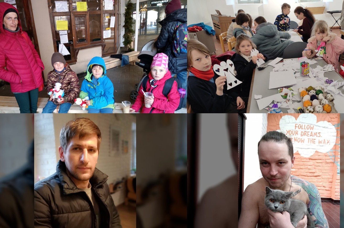 Šiuo metu Lvove maistą bei rūbus išduodančiuose humanitarinės pagalbos centruose bei svečių namuose dauguma pabėgėlių – iš Donbaso.<br>E.Butrimo nuotr.