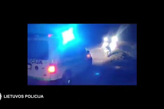 Tauragės rajone pareigūnai vaikėsi girtą motociklininką