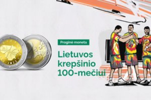 Gyventojų piniginėse – Lietuvos krepšinio 100-mečiui skirtos monetos