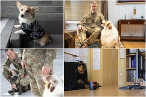 Į tarnybą – su augintiniais: Lietuvos kariuomenė minėjo Šuns dieną