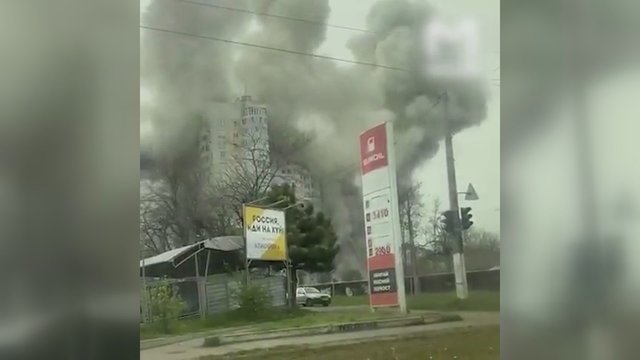 Vaizdai iš įvykio vietos: Odesoje surengta raketų ataka