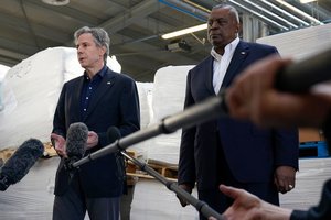 Pentagono vadovas: Ukraina „gali laimėti“ karą, „jei turės tinkamą įrangą“