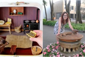 Parodė, ką galima sukurti iš antrinių žaliavų: moters rankose gimsta trimačiai miniatiūriniai pasauliai