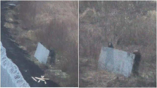 VSAT pasienyje su Baltarusija užfiksavo du ilgapirščius: Šalčininkų gyventojai mėgino pavogti tvoros segmentą