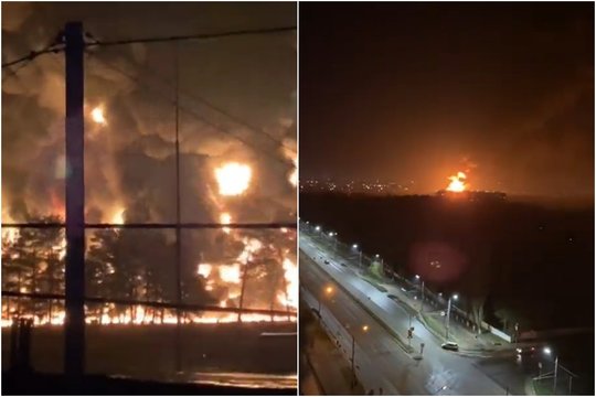 Įvertino mįslingą gaisrą Rusijos naftos bazėje: jei tai ukrainiečių darbas – protingas sprendimas