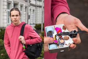 Panevėžietis moksleivis unikalų technologinį sprendimą sukūrė tiesiog iš nuobodulio